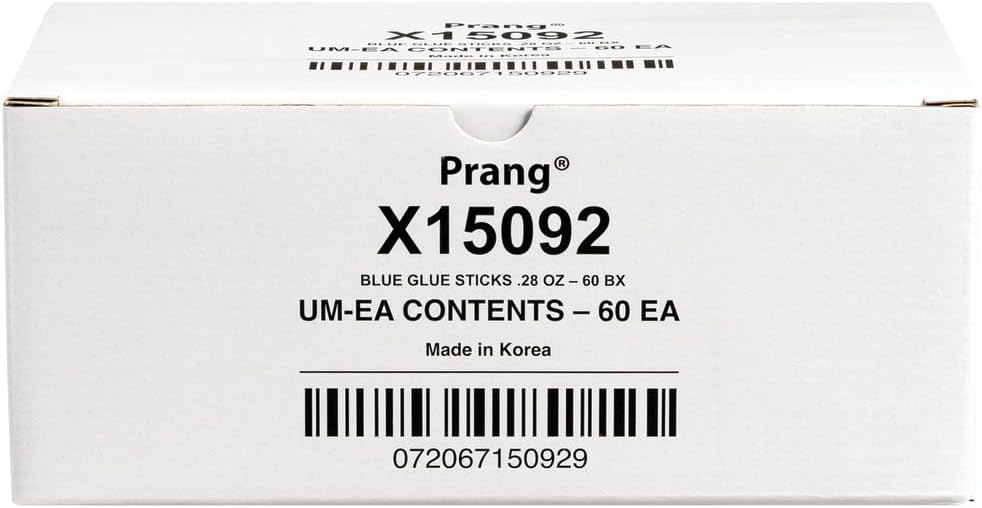 Prang Washable Glue Stick, Blue, 28 Oz., 60 Count