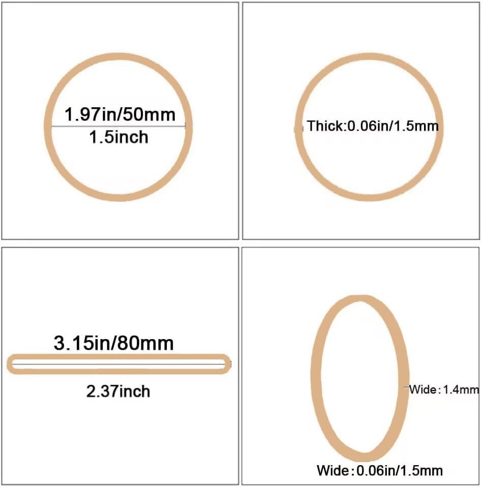 Rubber Bands Size #19, 400Pcs Approximately 0.45lb Elastic Band Beige Small Rubber Band Home Office Supplies(3-1/2" x 1/16'')