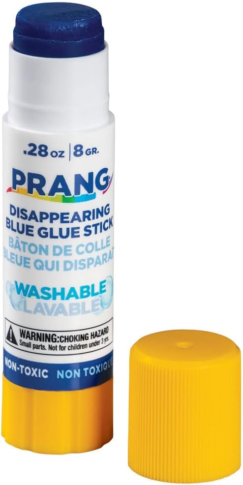Prang Washable Glue Stick, Blue, 28 Oz., 12 Count