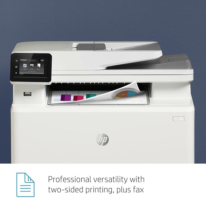 HP Color LaserJet Pro M283fdw Wireless All-in-One Laser Printer, Remote Mobile Print, Scan & Copy, Duplex Printing, Works with Alexa (7KW75A), White