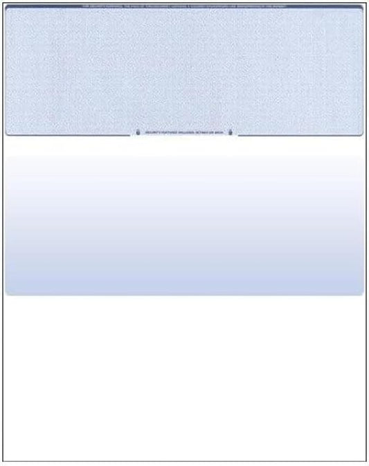 Compuchecks Check on Top Blank Check Paper - 1000 Pack, Quick-Books & Laser Printer Compatible - Security Business Checks with Voucher - 8.5" x 11" Blue Diamond