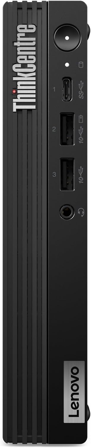 Lenovo ThinkCentre M70q Gen 5 Tiny 1L Mini Business Desktop Computer, 14th Gen Intel 10-Core i5-14400T (Beat i7-13700T), 32GB DDR5 RAM, 1TB PCIe SSD, WiFi 6, HDMI, DP Port, Windows 11 Pro, AZ-XUT