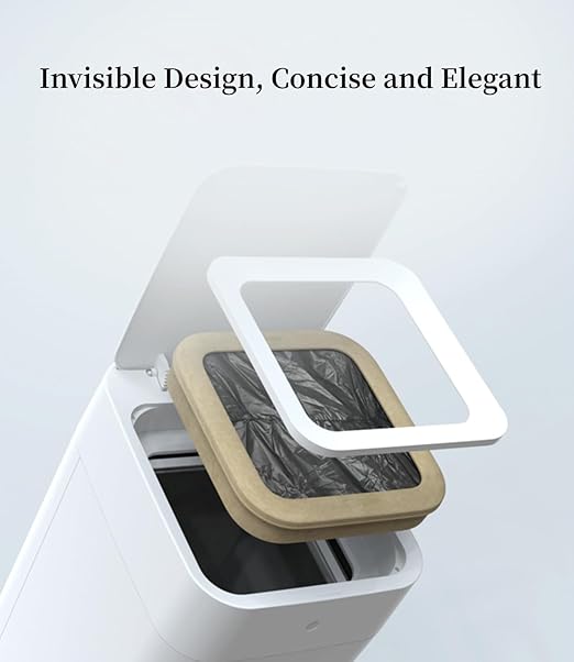 TOWNEW T1/T1S/T Air X/T Air Lite Official Refill Rings for Smart Kitchen Trash Can, Durable Garbage Bags for Electric Automatic Trash Can- 6 pk Refill Rings - Up to 150 Trash Bags (6 Months Supply)