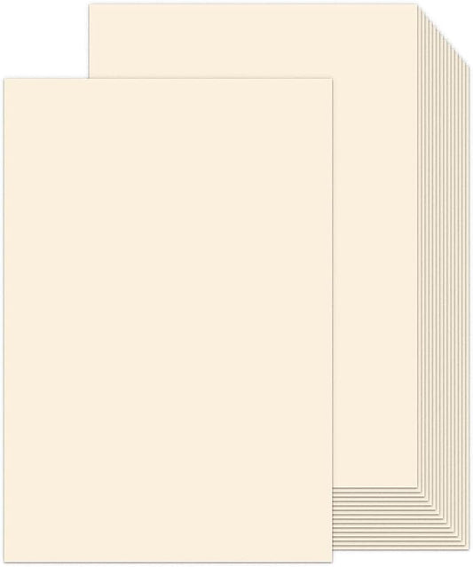 Cream Blank Cover Stock 11x17 100 Sheets Thick Card Stock, Goefun 80lb Ivory Heavyweight Legal Size Printer Paper for Arts and Crafts, Flyers, Menus, Posters