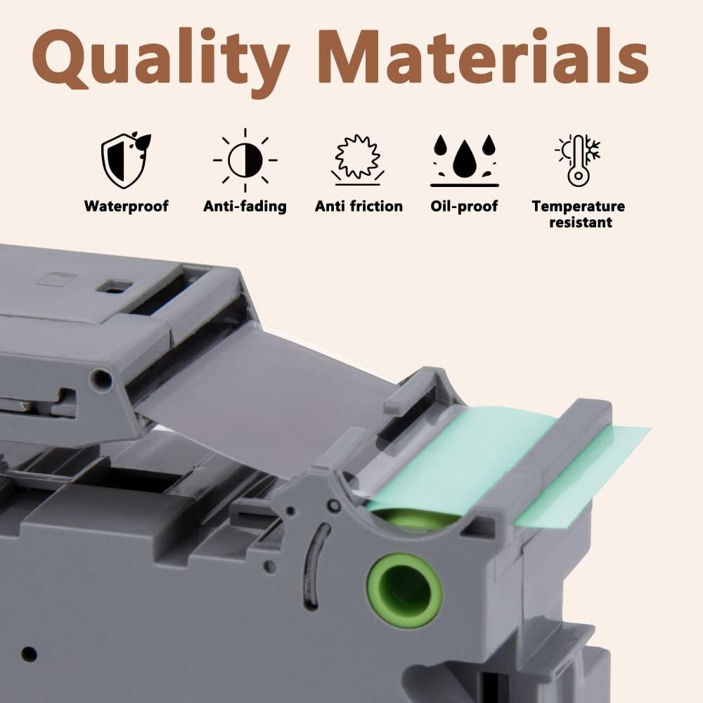 Hehua 24mm 1 inch Laminated Green Tape Compatible for Brother P-Touch TZe-751 TZe751 TZ-751 TZ751 TZe TZ Label Tape for Ptouch PT D600 D610 P710bt, 1'' x 26.2ft Black on Green, 3 Pack