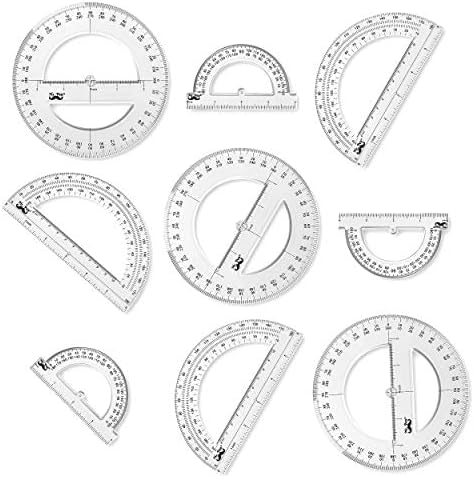 Mr. Pen- Protractor, 9 Pc Protractor Set, Drafting Tools, Math Geometry Set