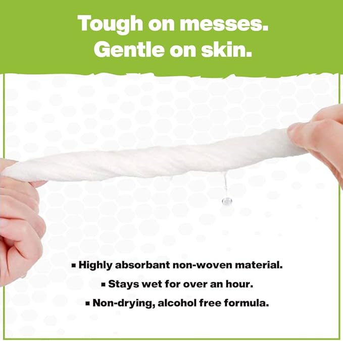 Crocodile Cloth Power Scrub - 40 (15" x 10") Heavy Duty Cleaning Wipes. Safe on Skin & Multiple Surfaces. Infused with Aloe & Vitamin E. Textured, Large, Pre-Moistened & Absorbent.