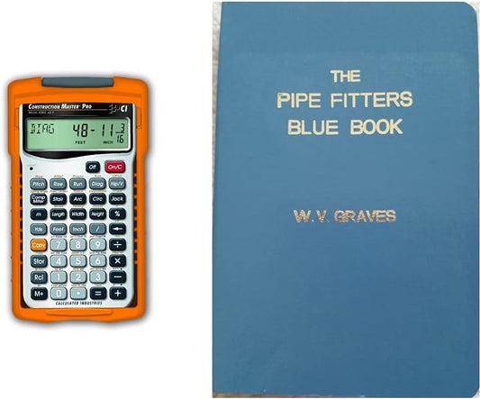 Calculated Industries 4065 Construction Master Pro Advanced Construction Math Feet-inch-Fraction Calculator for Contractors, Estimators & The Pipe Fitters Blue Book