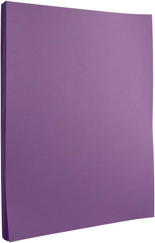 JAM PAPER Colored 24lb Paper - 90 gsm - 8.5 x 11 - Violet Recycled - 500 Sheets/Ream