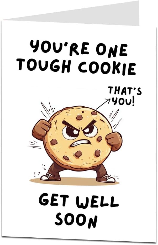 LimaLima Get Well Soon Card Large 5.5 x 8.5 For Men & Women Kids Speedy Recovery After Operation Illness Broken Leg