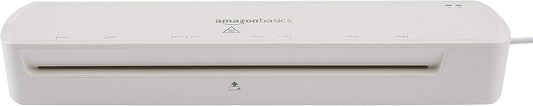 Amazon Basics 12-Inch Thermal Laminator Machine, Easy to Use for Home Office or School, 12-Inch, White