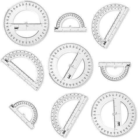 Mr. Pen- Protractor, 9 Pc Protractor Set, Drafting Tools, Math Geometry Set