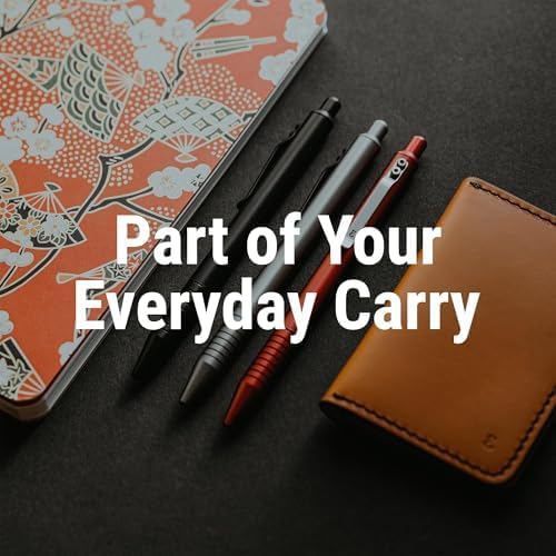 Everyman Grafton Pen and Pencil Set, Crimson | Premium EDC Metal Gel Ink Ballpoint Pen + Mechanical Pencil | Refillable Executive Writing Tools for Office, Business, Men’s Gift & Daily Use