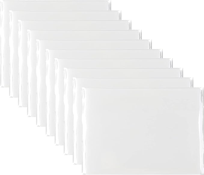 Transparent Sticky Notes Pad 3x4 Inch, Clear Sticky Notes for Books Message Reminder, Waterproof self-Adhesive Translucent Sticky Notes, 10 Packs 500 Sheets