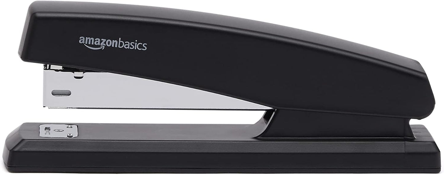 Amazon Basics Stapler Value Pack Including Staples and Staple Remover, 3-Pack, Black
