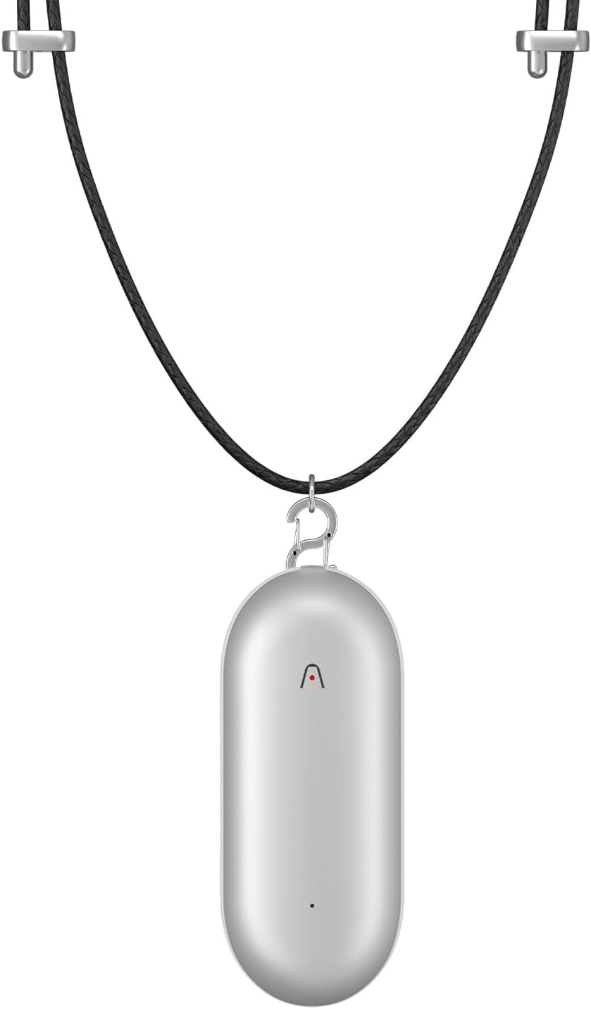 NotePin AI Voice Recorder, Voice Recorder with Neck Strap Lanyard, Transcribe & Summarize with AI Technology, 64GB Memory