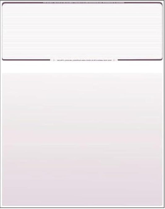 Compuchecks Top Blank Check Paper - 1000 Pack, Quick-Books & Laser Printer Compatible - Security Business Checks with Voucher - 8.5" x 11" Burgundy Pinstripe