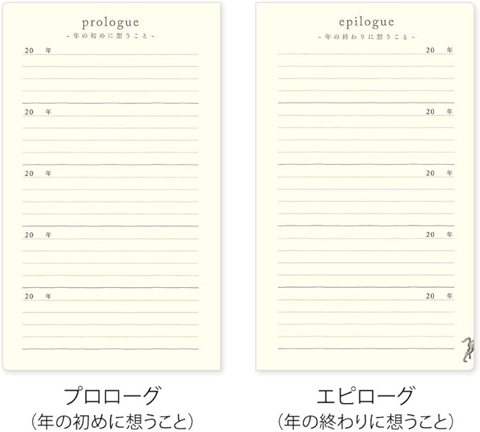 Midori 12396006A Diary, For 5 Year Rows, Door, Black, With Buver