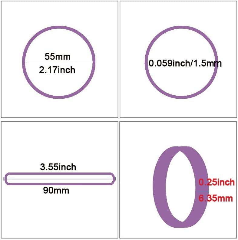 AMUU Rubber Bands Size #64 purple Rubber Band 0.5blPcs rubber band for Office Supplies Home money File Folders Strong Elastic Rubber Bands