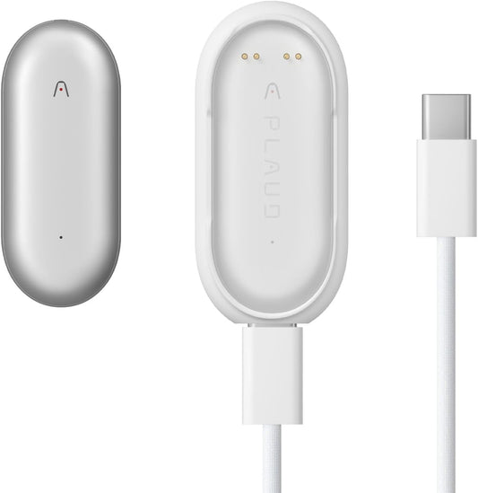 NotePin AI Voice Recorder, Voice Recorder with Additional Charging Set, Transcribe & Summarize with AI Technology, 64GB Memory