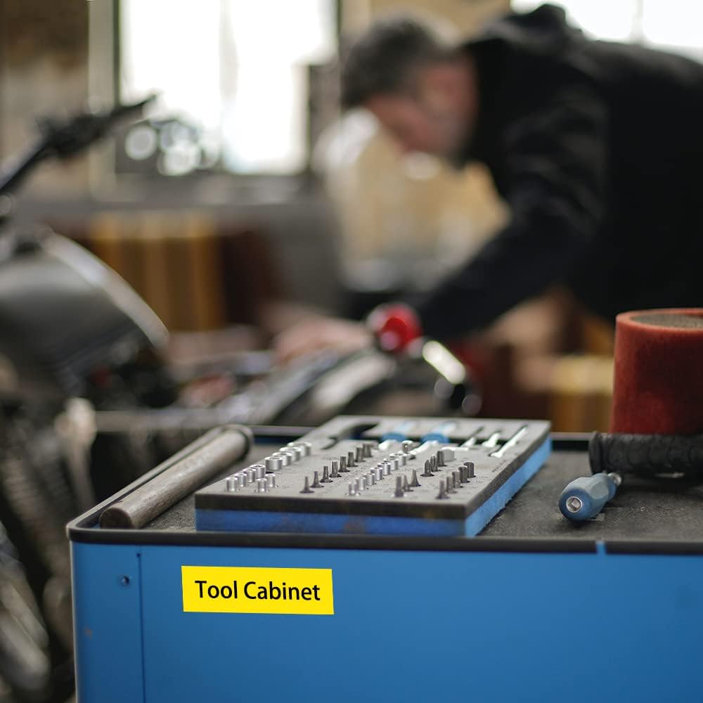 18mm Black on Yellow Label Tape Replacement for Brother TZe-641 TZe641 TZe 18mm 0.7 Laminated Yellow Tape Compatible with Brother P Touch Label for PTD400 PTD410 PTD600 PT1750, 3-Pack