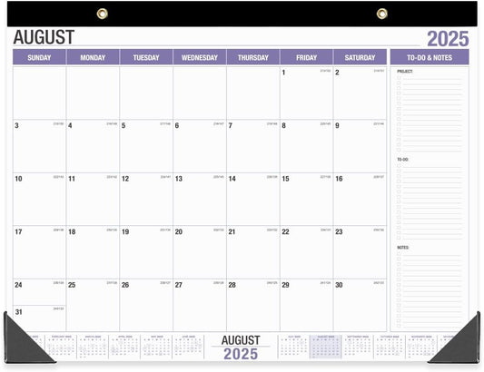 Large Desk Calendar 2025-2026, Runs from August 2025 to December 2026, 22" x 17" Desk Calendars with to-do List, 17 Months Calendar 2025, Extra Large Desk Calendar for Home or Office