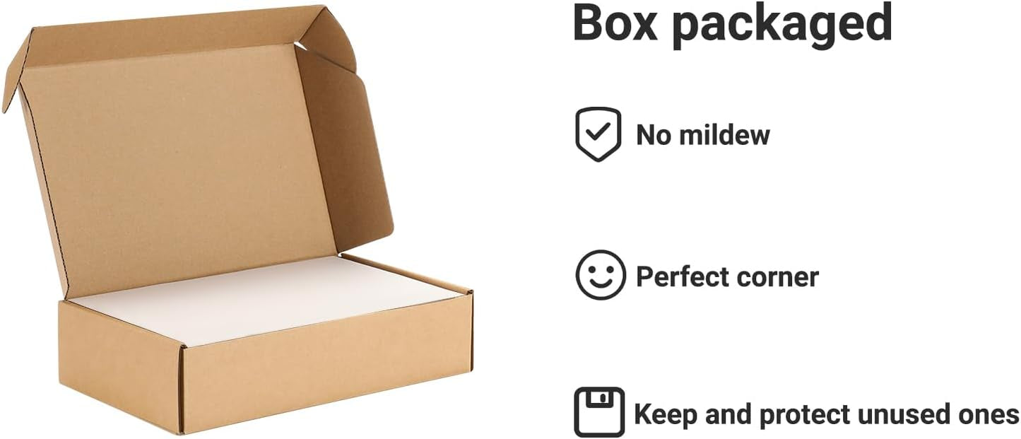 25 Pcs Book Board, Binder Board, Cover Board, Heavy Duty Chipboard for Book Binding, DIY Cardboard (White, 9 x 12 Inch 80PT)