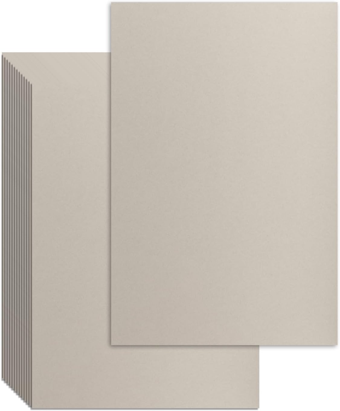 25 Pcs Book Board, Binder Board, Cover Board, Heavy Duty Chipboard for Book Binding, DIY Cardboard (Gray, 11 x 17 Inch 100PT)