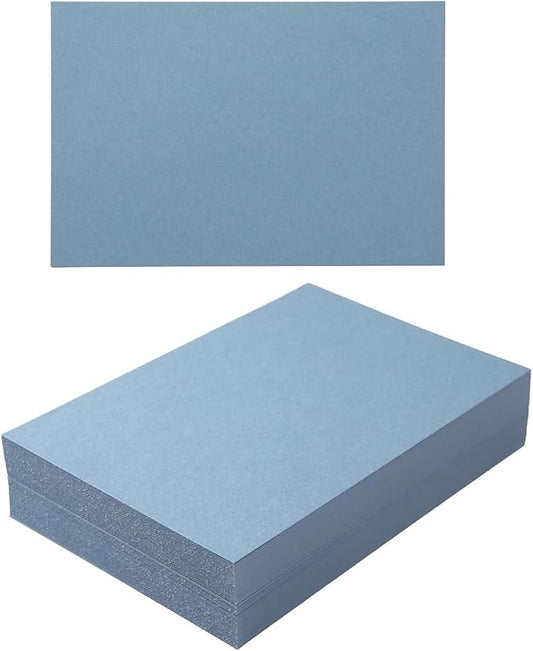 50 Sheets Blank Cardstock Paper 250 GSM Thick Heavy Cards Stock for DIY Art Projects, Card Making, Postcards, Greeting Cards, Birthday Party, Wedding Invitations (Dusty-Blue, 3x5 inches)