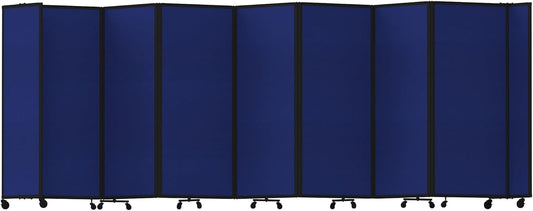 Versare Room Divider 360 Portable Wall Partition | Folding Panels | Large Freestanding Divider | Locking Wheels | Temporary Room Separator