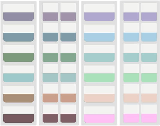 360 Pcs Sticky Index Tabs, Colored Book Sticky Tabs for Notebooks, Repositionable Page Tabs for Notebooks File Classification,12 Colors (1 Inch, 1.8×1 Inch)