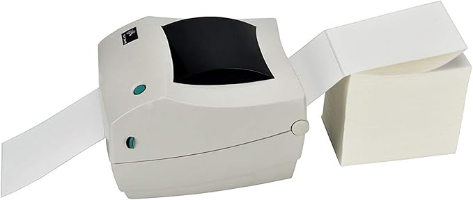 MFLABEL Fanfold 4" x 6" Direct Thermal Labels White Perforated Shipping Labels (4 Stacks)