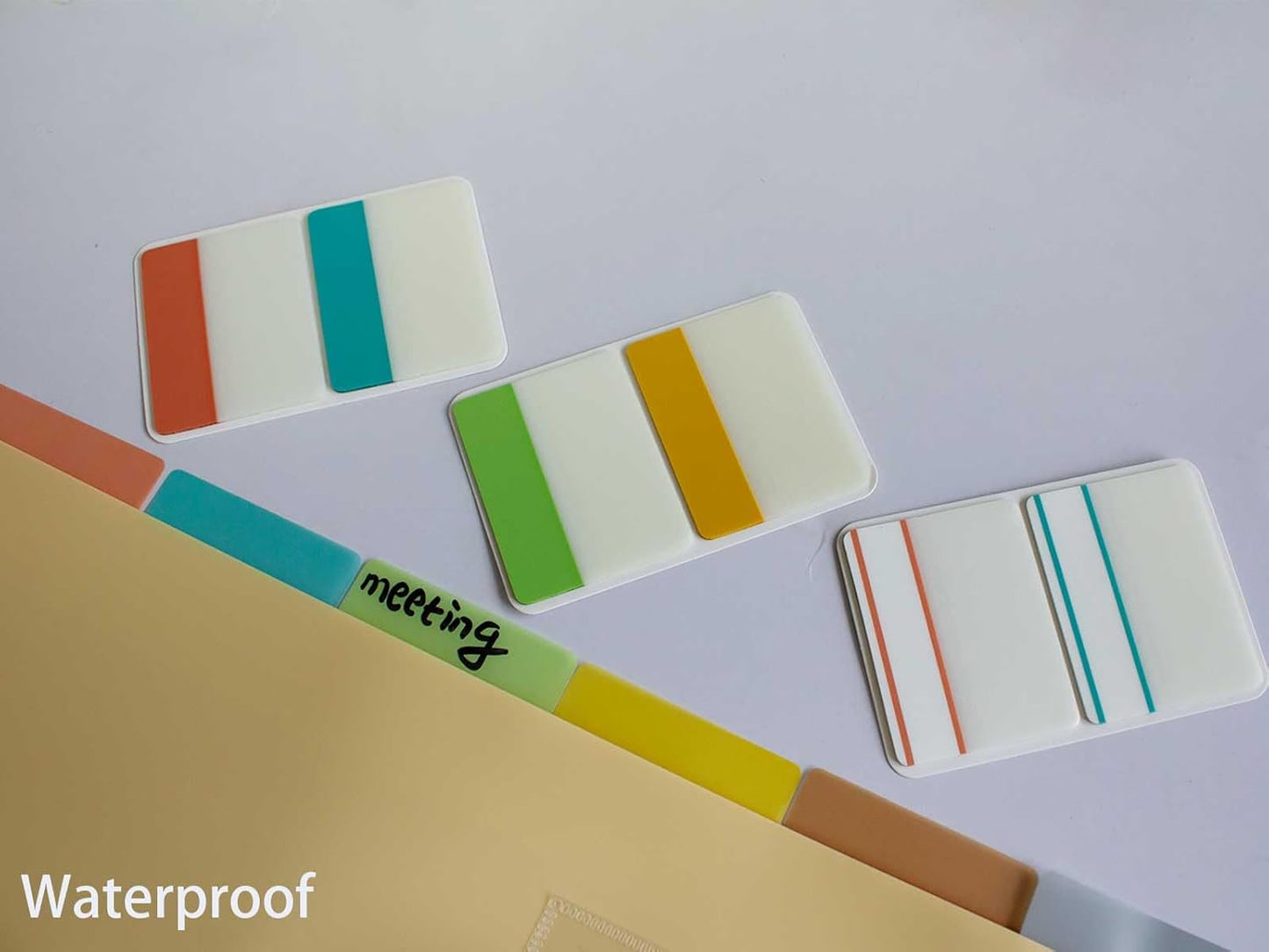 ELII 500 PCS Tabs 2 Inch Book Tabs Sticky Index Tabs,Page Markers File Tabs Self Adhesive, Labels for Pages Notebooks