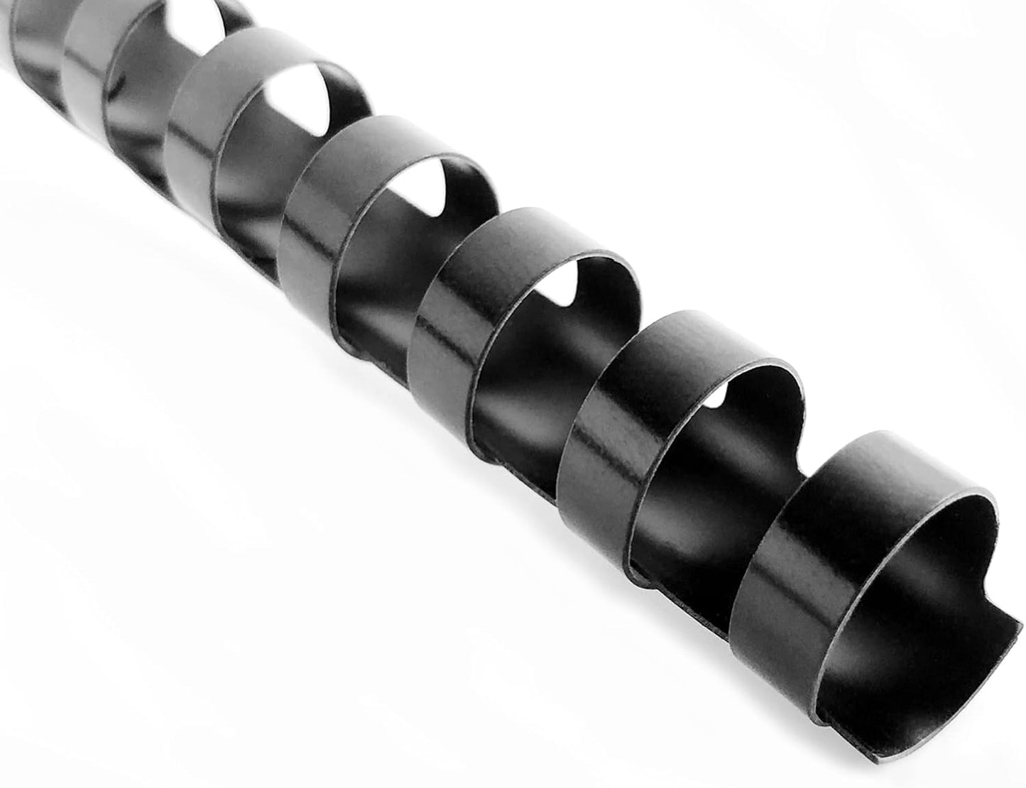 TOTiyea 50 Pack19 Ring Plastic Binding Combs, 1 Inch Diameter,200 Sheet Capacity, Letter Size, Black Comb Binding Spines