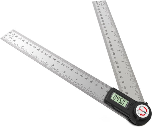 GemRed 82305 Digital Angle Finder Protractor (Stainless steel 300mm)