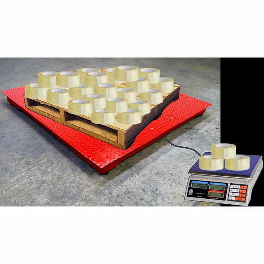 Liberty Scales LS-700-DC Dual Counting Smart Weighing Systems, Size 60" x 84" (5' x 7') - C-Scale (66 lb x .002 lb) / Floor Scale 20.000 lb x 2 lb