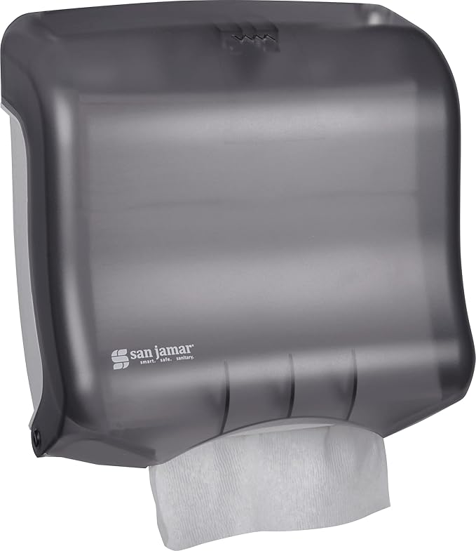 San Jamar Classic UltraFold Towel Dispenser for 400 Multifold/240 C-Fold Towels, Plastic, 11.5 x 6 Inches, Black