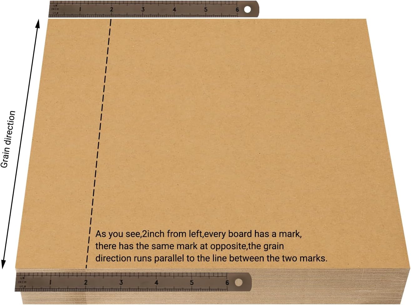 25 Pcs Book Board, Binder Board, Cover Board, Heavy Duty Chipboard for Book Binding, DIY Cardboard (Brown, 12 x 12 Inch 80PT)