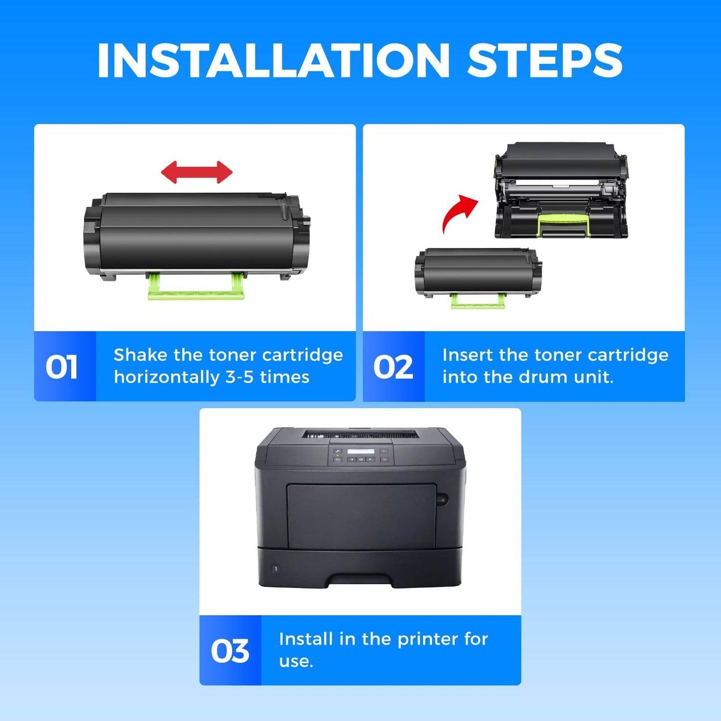 KingKJ S2830 High Yield Black Toner Cartridge 2-Pack Replacement for Dell GGCTW Toner Cartridges Remanufactured Compatible with Dell S2830 S2830dn Laser Printer Ink All-in-One Copier（8,500 Pages）
