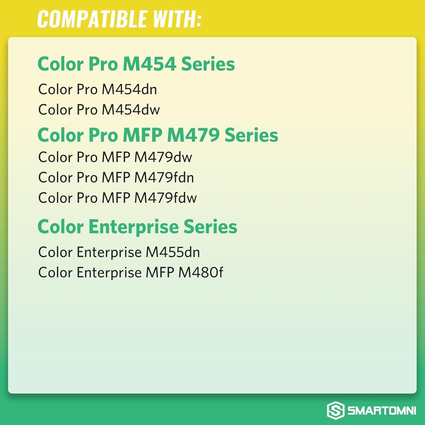 414A Toner Cartridges Black (with Chip) Works with Color Pro MFP M479fdw M479fdn M454dw M454dn M479dw M455dn M479 M454, Enterprise Laser Jet M455dn M480f Printer | W2020A 414X W2020X, Pack of 2