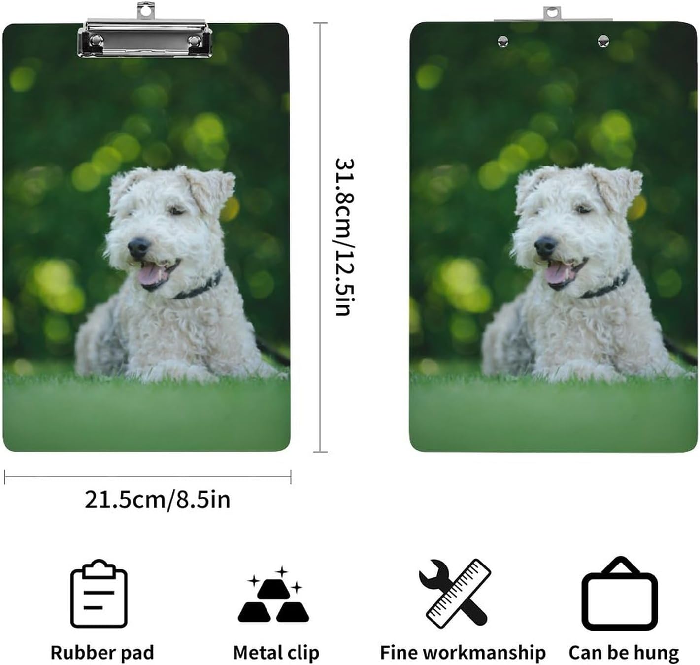 Personalized Double-Sided Custom Clipboard - Add Your Photo, Text - Simple Fashion Clipboard for Paper Documents, Notebooks, Magazines, Photos, Stamps