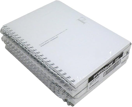 Kyokuto FOBCOOP PTW03B6W Ring Notebook, Plain, B6, White 5