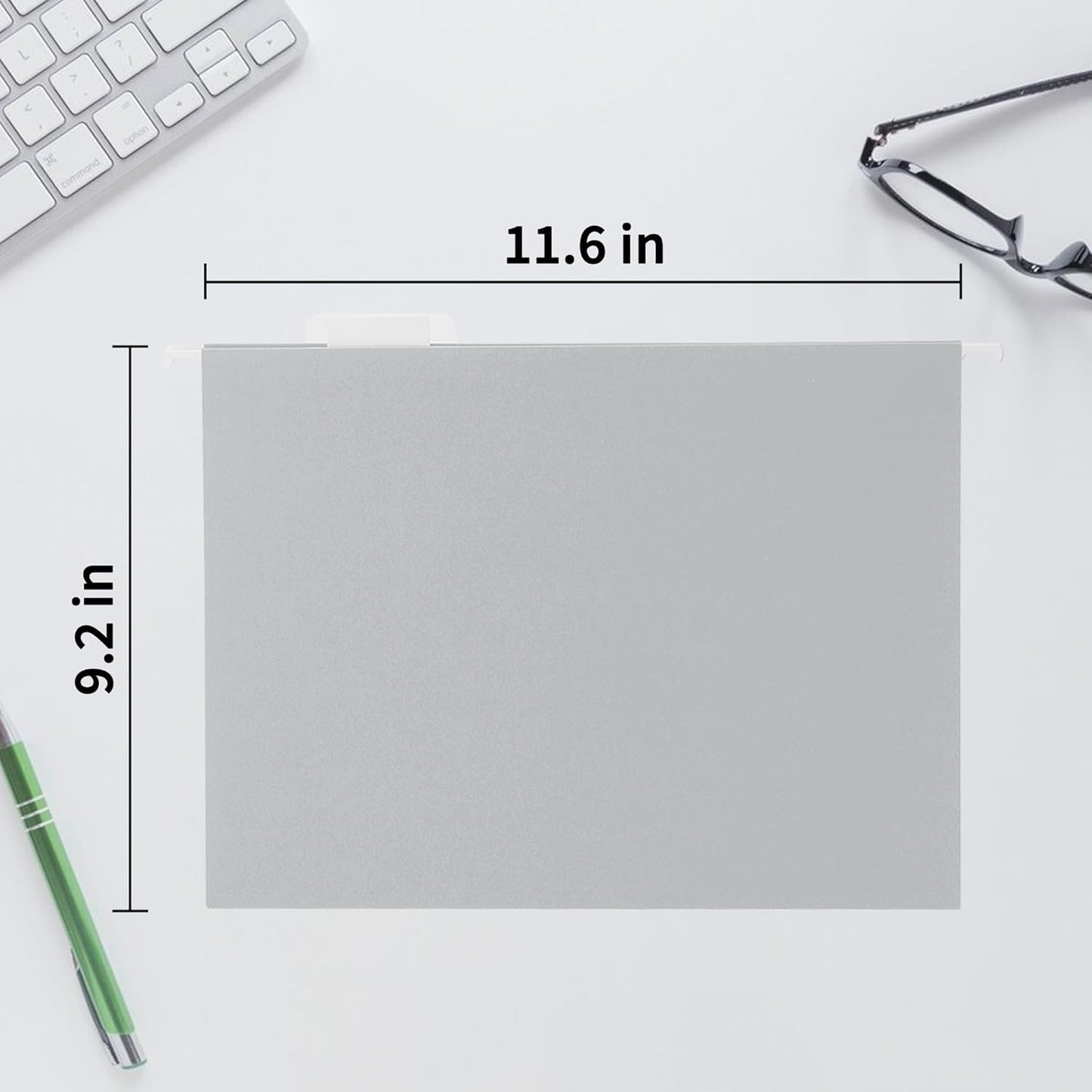 Grey Hanging File Folders,25 Packs Letter Size File Folder,Designed for Bulky Files,Filing Cabinet,1/5 Adjustable Tabs for Office,School,Home