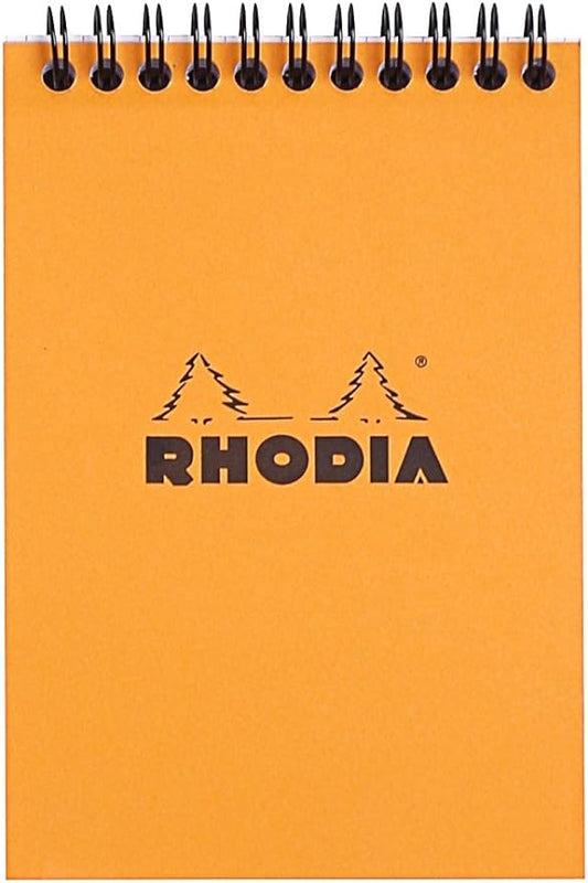 Rhodia Wirebound Pad 4.1X5.8 Orange Grid