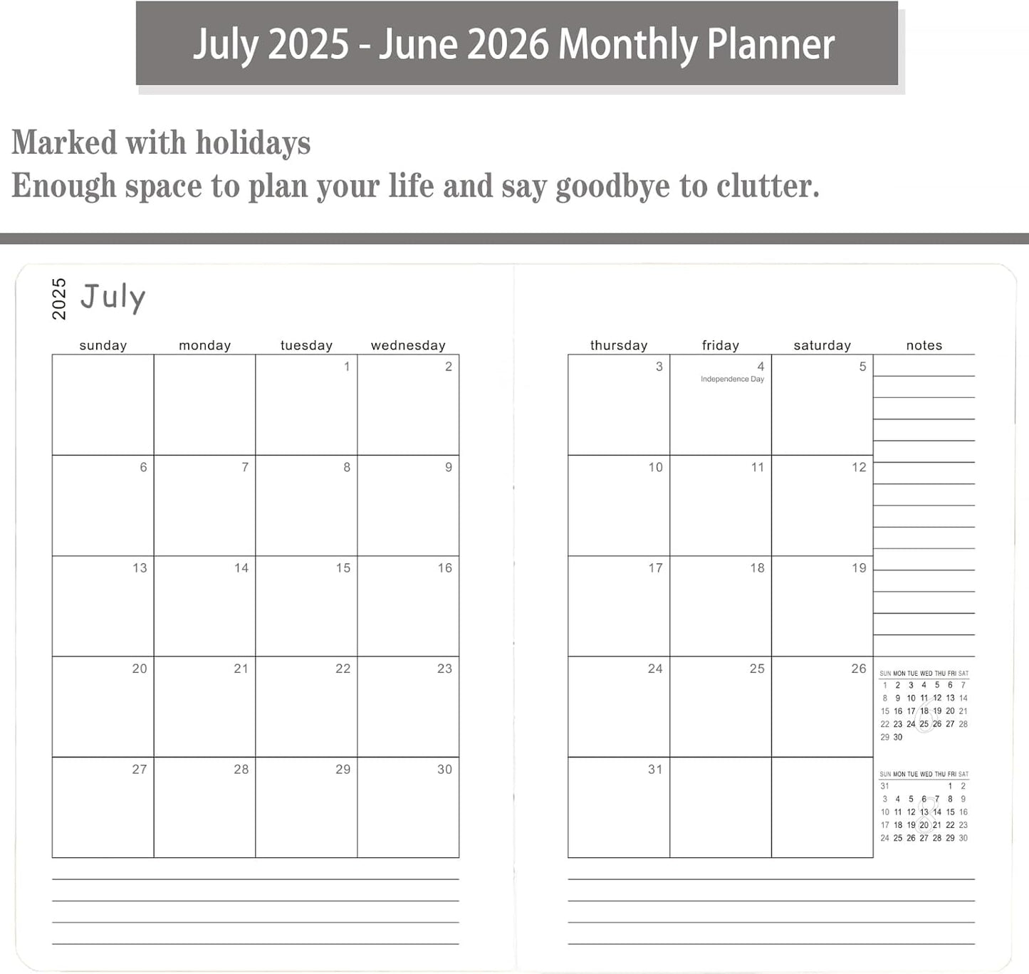2025-2026 Daily Planner, One Page Per Day, Academic Planner (July 2025 - June 2026), Appointment Book with Time Slots and Monthly Tabs, 5.7" x 8.25", Pocket, Leather Cove (Pink)