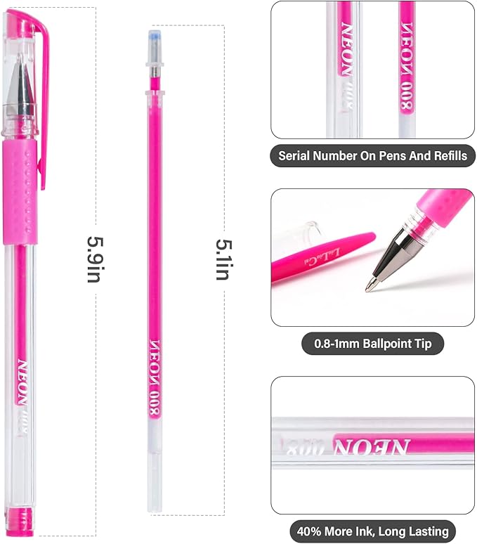 Gel Pens for Adult Coloring Book, 312 Pack Artist Colored Pens with 40% More Ink, Glitter Gel Pens with Case and Coloring Book, Perfect Art Supplies for Adults Kids for Coloring