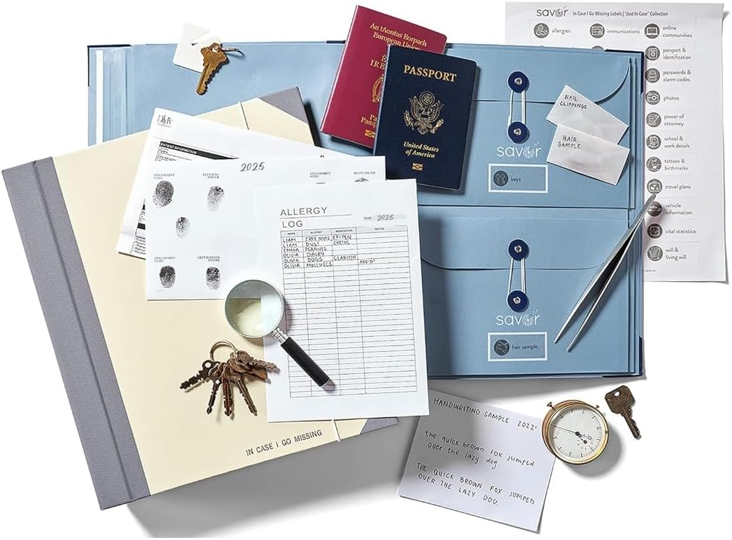Savor | 2025 Edition in Case Go Missing™ Binder | Viral TikTok Folio for True-Crime Fans to Record Personal Info, Estate Planning & Emergency Preparation