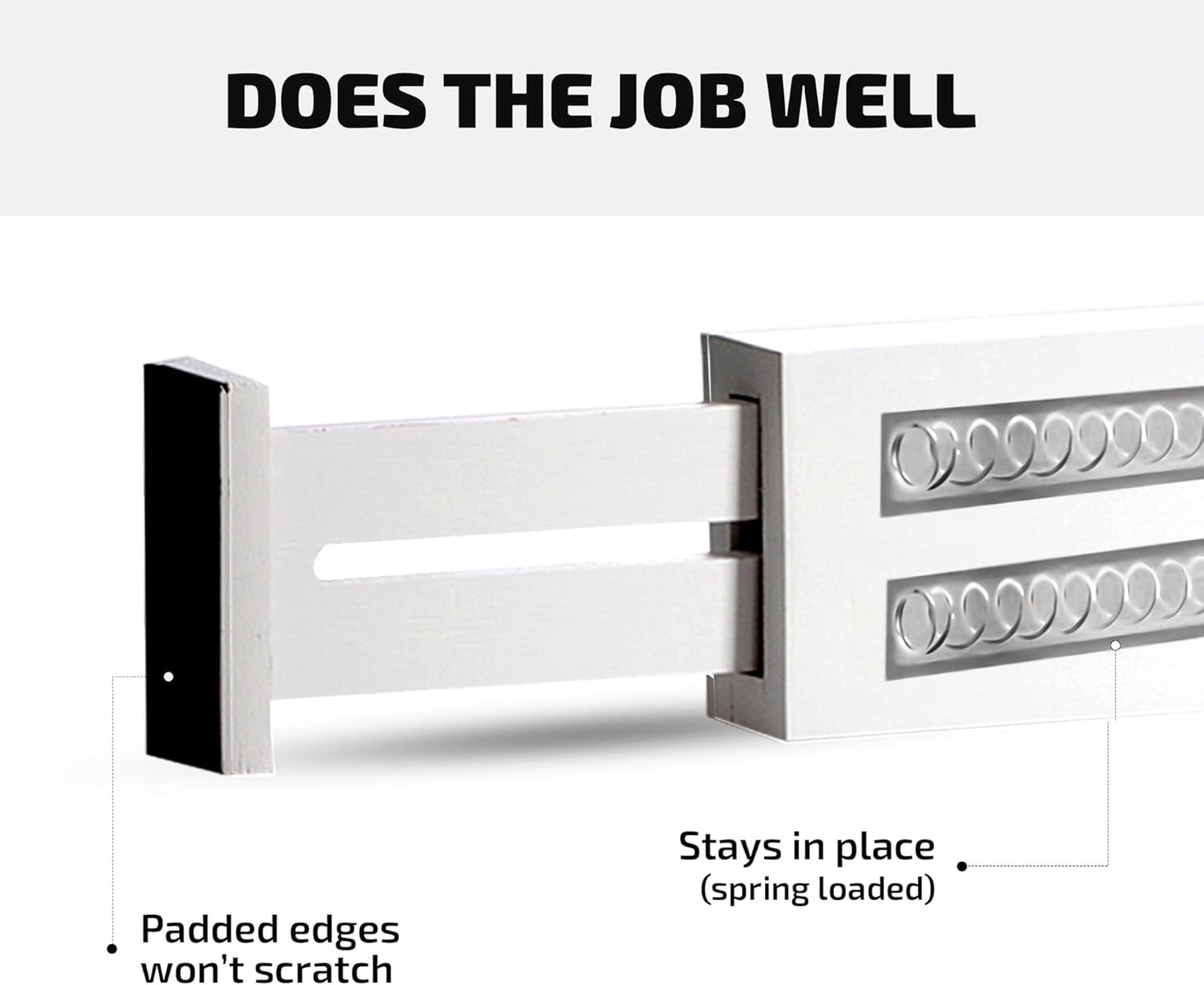 4 Pack Drawer Dividers Bamboo 2.6" High, 12.5"-17" Adjustable Drawer Organizers for Clothes, Expandable Dresser Separators in Bedroom/Bathroom/Kitchen/Office Organization and Storage (White)