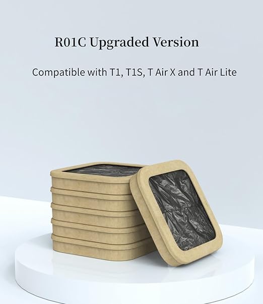 TOWNEW T1/T1S/T Air X/T Air Lite Official Refill Rings for Smart Kitchen Trash Can, Durable Garbage Bags for Electric Automatic Trash Can- 6 pk Refill Rings - Up to 150 Trash Bags (6 Months Supply)