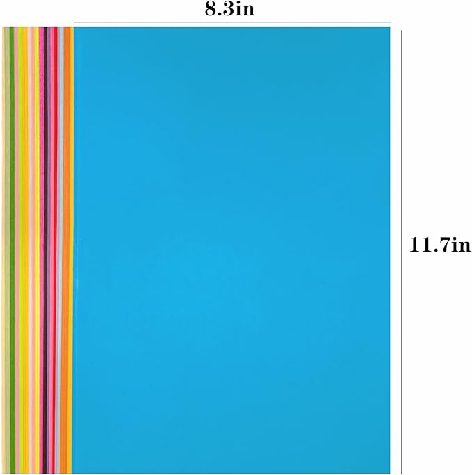 200 Sheets 20 Colors Colored Paper A4 Printer Paper Copy Stationery Multipurpose Colored Card Stock Printer Origami for Christmas DIY Kids Art Craft